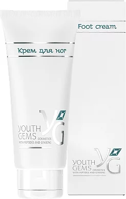 YG Крем для ног с пептидами и экстрактом женьшеня, 100 мл. — Упаковка