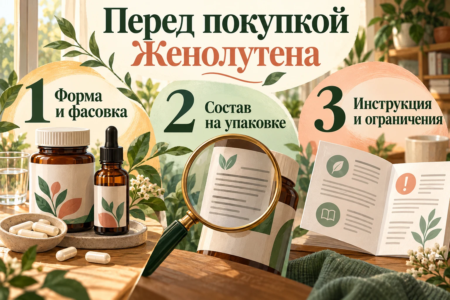 Перед покупкой Женолутена: три шага